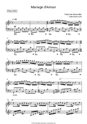 Sheet music, chords Paul de Senneville - Mariage d'amour
