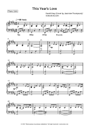 Sheet music, chords Jasmine Thompson - This Year's Love