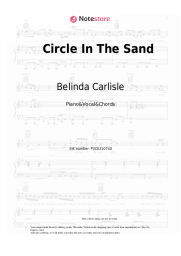 Sheet music, chords Belinda Carlisle - Circle In The Sand