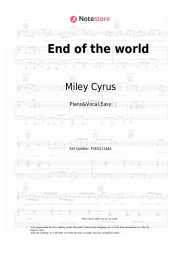 undefined Miley Cyrus - End of the world