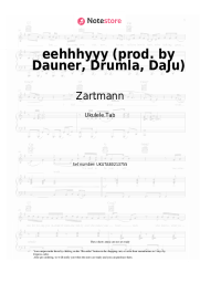 Sheet music, chords Zartmann - ​eehhhyyy (prod. by Dauner, Drumla, DaJu)