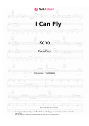 Sheet music, chords Xcho - I Can Fly