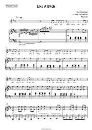 Sheet music, chords Da Tweekaz, DJane HouseKat, PAZOO - Like A Bitch