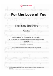 Sheet music, chords The Isley Brothers - For the Love of You