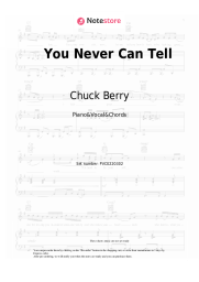 Sheet music, chords Chuck Berry - You Never Can Tell