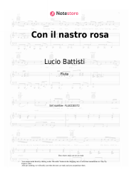 Sheet music, chords Lucio Battisti - Con il nastro rosa