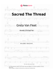 Sheet music, chords Greta Van Fleet - Sacred The Thread