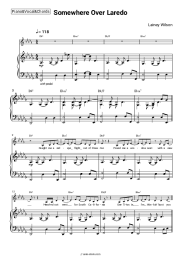 Sheet music, chords Lainey Wilson - Somewhere Over Laredo