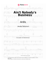undefined Ardis - Ain't Nobody's Business
