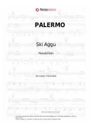 Sheet music, chords Ski Aggu - PALERMO