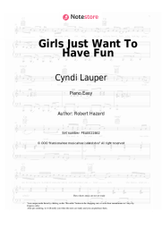 Sheet music, chords Cyndi Lauper - Girls Just Want To Have Fun
