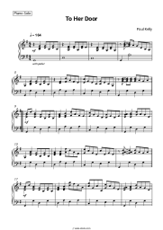 Sheet music, chords Paul Kelly - To Her Door