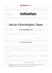 Sheet music, chords Adrian Farenheights Tepes - Initiation
