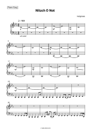 Sheet music, chords Holymen - Nitzch O Not