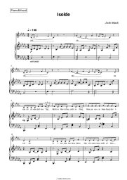 Sheet music, chords Josh Black - Isolde