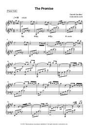 Sheet music, chords Secret Garden - The Promise