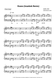 Sheet music, chords SAINt JHN - Roses (Imanbek Remix)