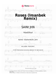 Sheet music, chords SAINt JHN - Roses (Imanbek Remix)