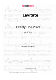 Sheet music, chords Twenty One Pilots - Levitate