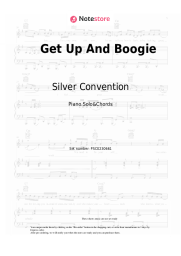 Sheet music, chords Silver Convention - Get Up And Boogie