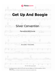 Sheet music, chords Silver Convention - Get Up And Boogie