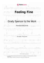 Sheet music, chords Grady Spencer & the Work - Feeling Fine