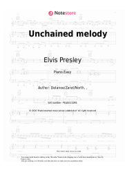 Sheet music, chords Elvis Presley - Unchained melody