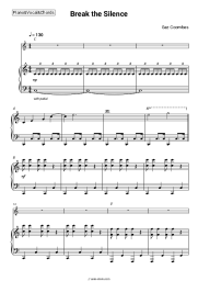 Sheet music, chords Gaz Coombes - Break the Silence