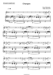 Sheet music, chords Kelly Osbourne, Ozzy Osbourne - Changes