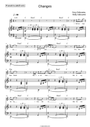 Sheet music, chords Kelly Osbourne, Ozzy Osbourne - Changes