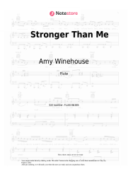 Sheet music, chords Amy Winehouse - Stronger Than Me