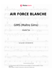 Sheet music, chords GIMS (Maître Gims), JUL - AIR FORCE BLANCHE