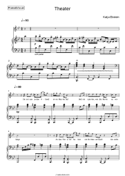 Sheet music, chords Katja Ebstein - Theater