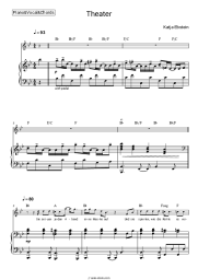 Sheet music, chords Katja Ebstein - Theater