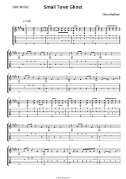 Sheet music, chords Chris Kläfford - Small Town Ghost