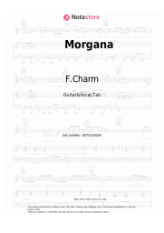 Sheet music, chords F.Charm - Morgana
