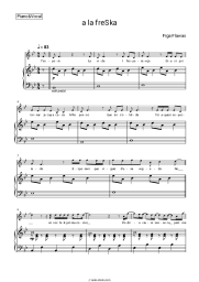 Sheet music, chords Figa Flawas - a la freSka