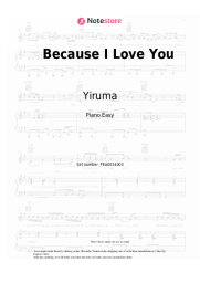 Sheet music, chords Yiruma - Because I Love You