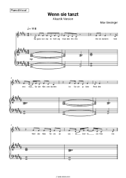 Sheet music, chords Max Giesinger - Wenn sie tanzt (Akustik Version)