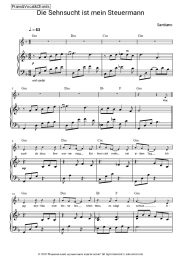 Sheet music, chords Santiano - Die Sehnsucht ist mein Steuermann