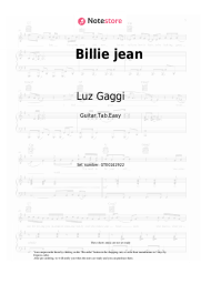 Sheet music, chords Luz Gaggi - Billie jean