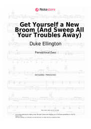 Sheet music, chords Duke Ellington - Get Yourself a New Broom (And Sweep All Your Troubles Away) 