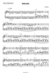 Sheet music, chords SOPHIA - Sekunde