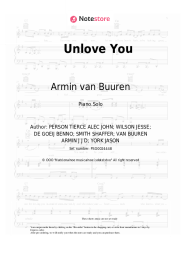 Sheet music, chords Armin van Buuren, Ne-Yo - Unlove You