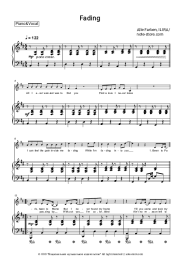 Sheet music, chords Alle Farben, ILIRA - Fading