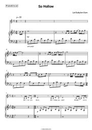 Sheet music, chords Let Babylon Burn - So Hollow