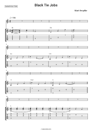 Sheet music, chords Mark Knopfler - Black Tie Jobs