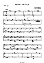 Sheet music, chords Kelsea Ballerini - I Hate Love Songs