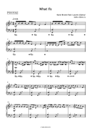 Sheet music, chords Kane Brown, Lauren Alaina - What Ifs