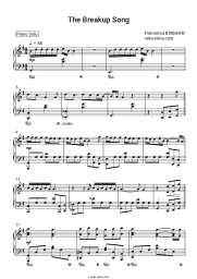 Sheet music, chords Francesca Battistelli - The Breakup Song